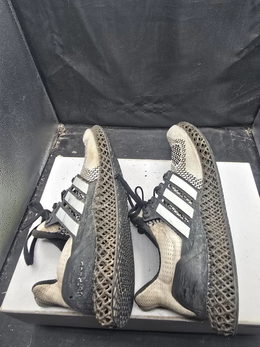 adidas‎ Men’s Knit Sneakers in Beige and Black